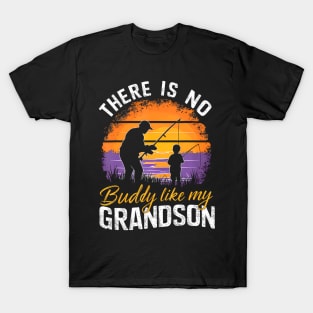 There Is No Buddy Like My Grandson Matching Grandpa T-Shirt